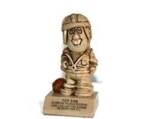 Football Figurine Vintage 1970s Statue Football Player