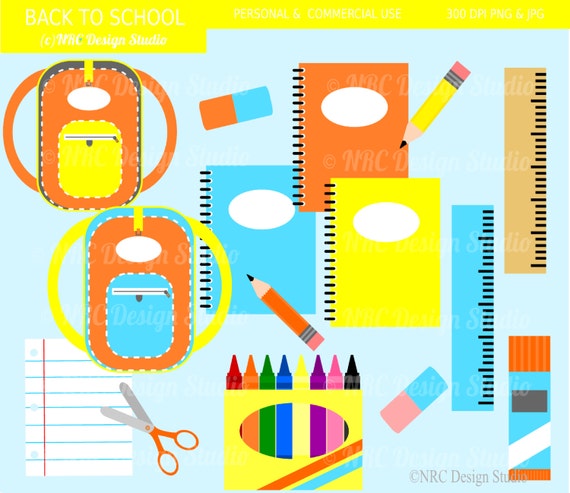 clip art for back to school supplies - photo #24