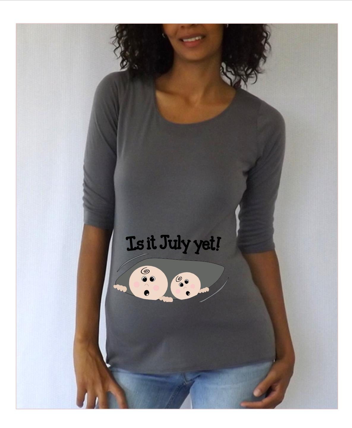 Maternity Personalized Peek a Boo Twins Shirt/Tee It