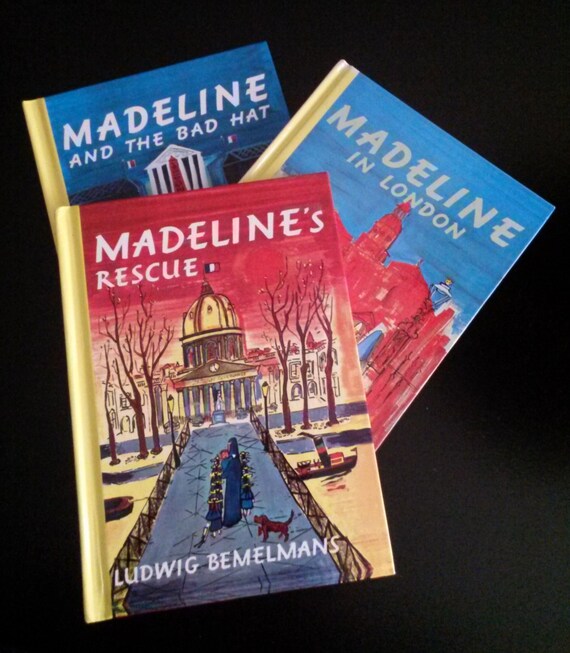 Set of 3 Vintage Madeline Books by Ludwig Bemelmans