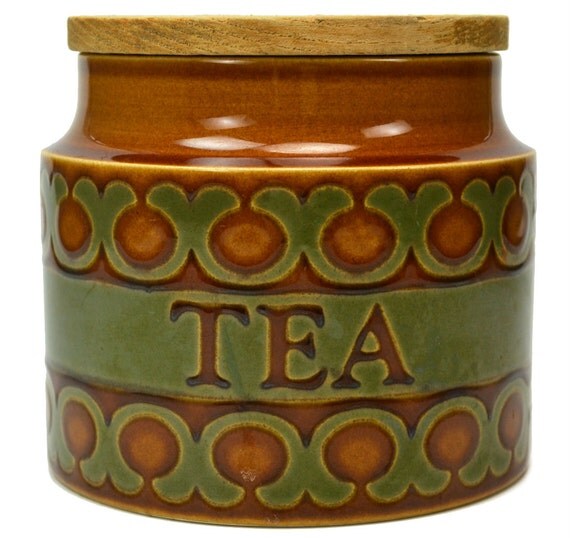 Ceramic Tea Bags Kitchen Storage Jar by by LavishShoestring