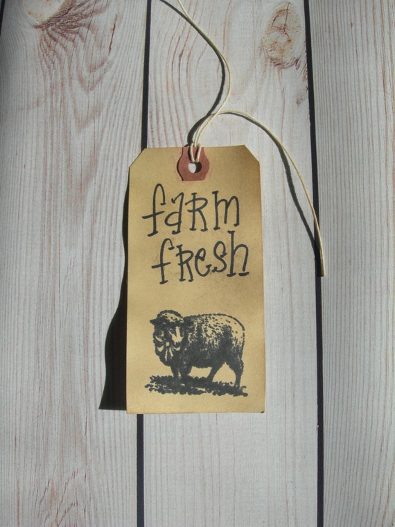 primitive rustic farmhouse nature hang tag gift tag craft