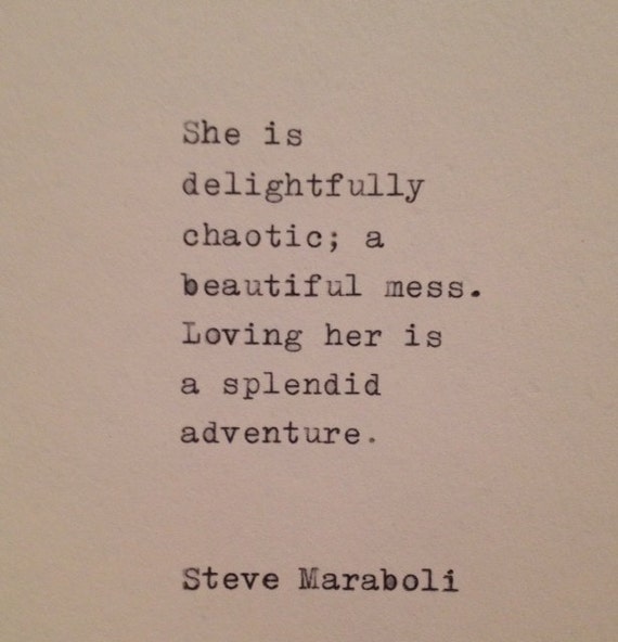 Steve Maraboli Love Quote Hand Typed On Vintage Typewriter