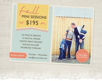 Fall Mini Session Template for Photographers - MS05