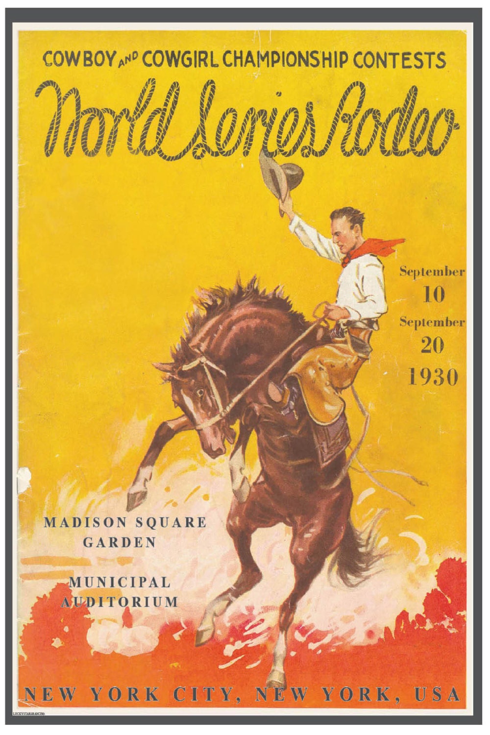 free vector vintage cowgirl Poster Vintage Square Madison Rodeo Print Cowboy 18x24 Garden