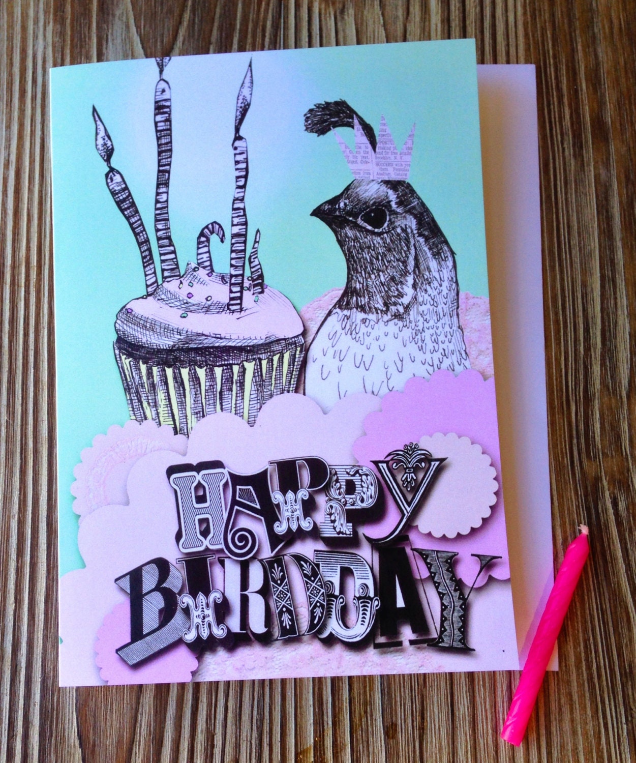 Cute Happy Birthday Card Happy Birthday Card Girly Birthday