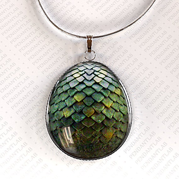 Green Dragon Egg Pendant, Game of Thrones Inspired Jewelry, Dragon Necklace, Game of Thrones Inspired Necklace, Dragon Egg Necklace