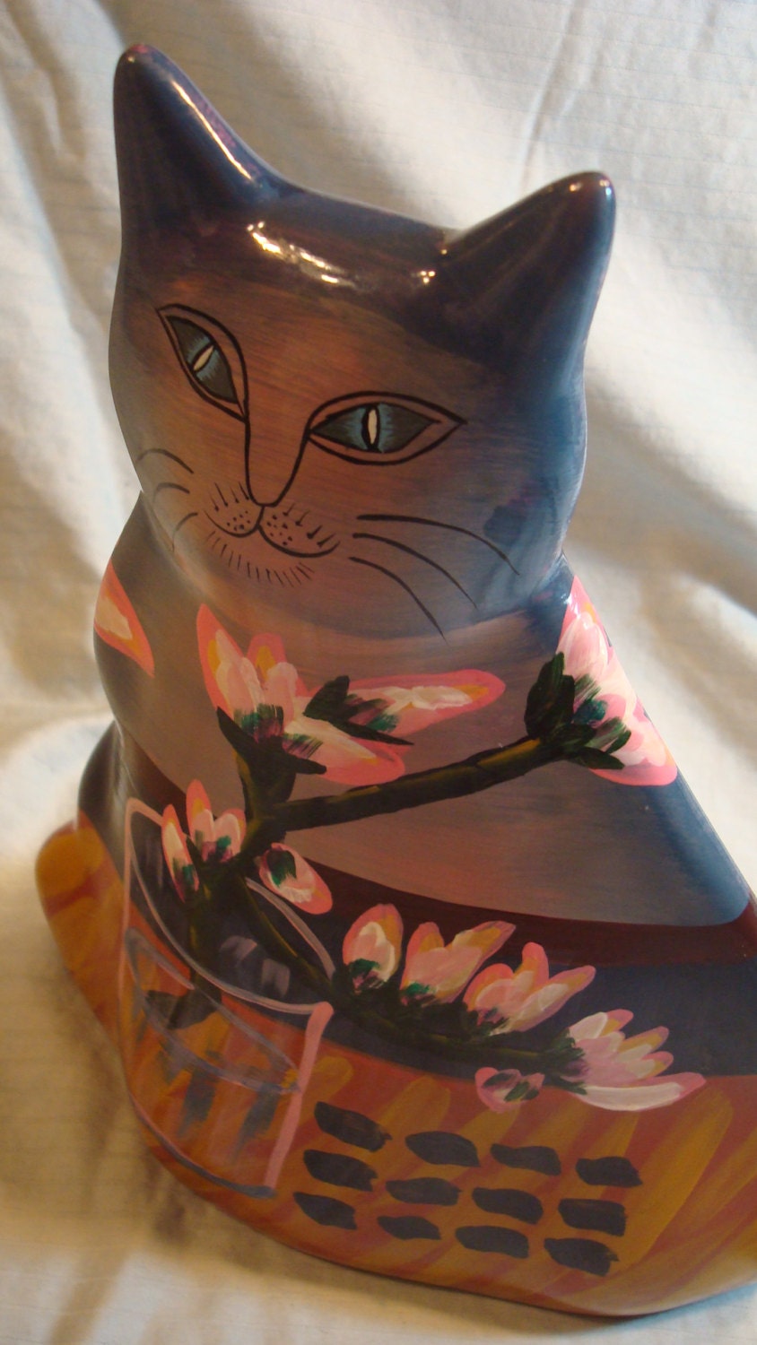 Vintage Cat Vase 6