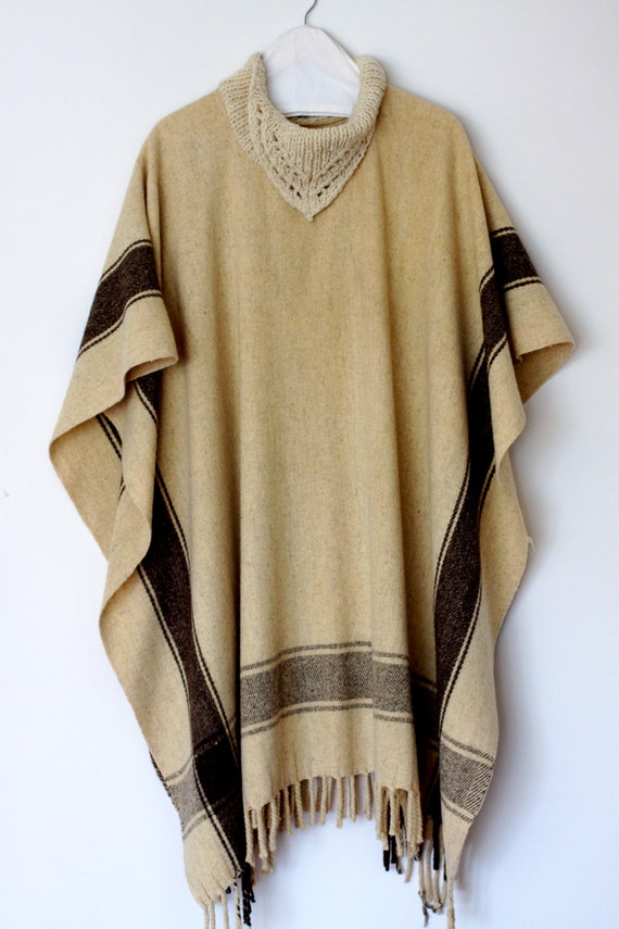 Burberry Check Wool And Cashmere Blanket Poncho in Brown ...