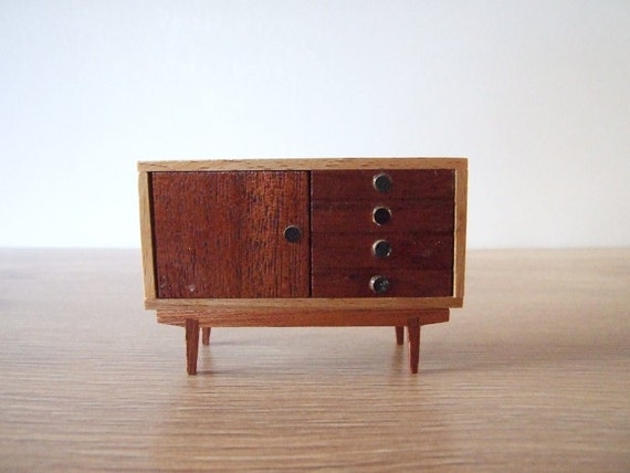 Mueble aparador años 60 miniatura Mueble estilo nórdico Aparador Estilo Nordico Vintage ~ Mueble aparador años 60 miniatura Mueble estilo nórdico