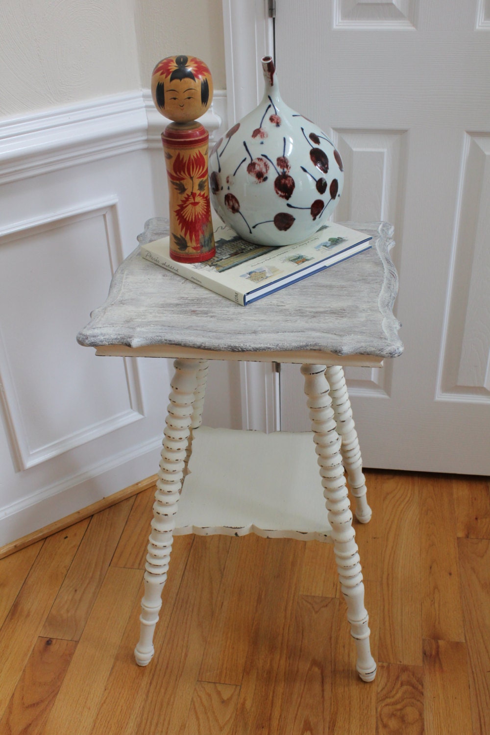 Vintage Side Table w/ Spindle Legs Annie by InteriorsWithAStory