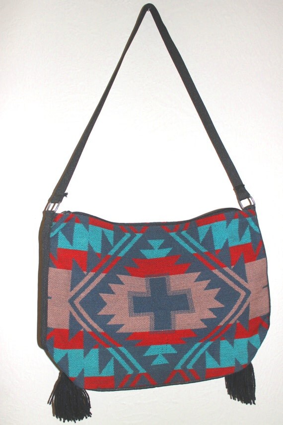 Items similar to Native American Style Southwestern Shoulder Bag purse