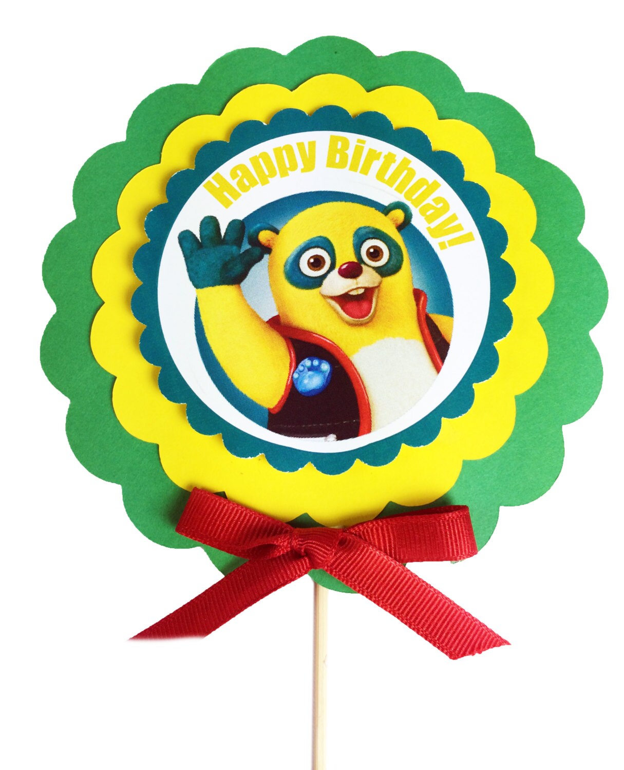 Special Agent Oso from Disney Junior centerstick Cake Topper