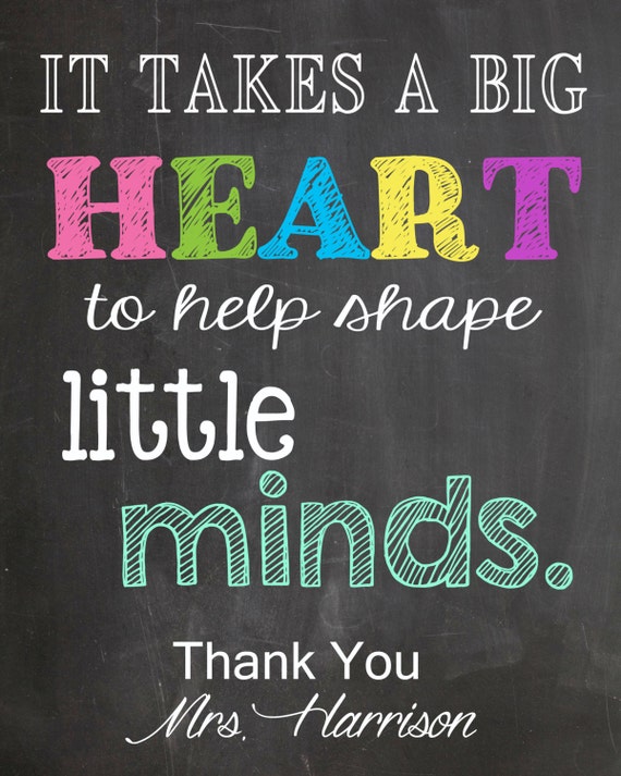 It take a big Heart to help shape little minds by LaLaExpressions