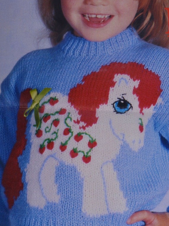 PDF my little pony jumper sweater kids strawberry fair vintage