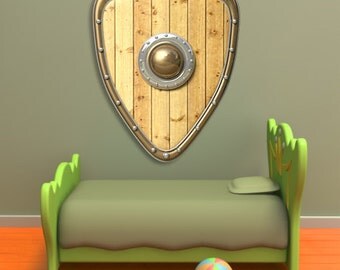 Wall decals knight shield A344 - Stickers bouclier chevalier A344