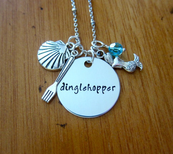 Dinglehopper necklace inspired by Little Mermaid. Little