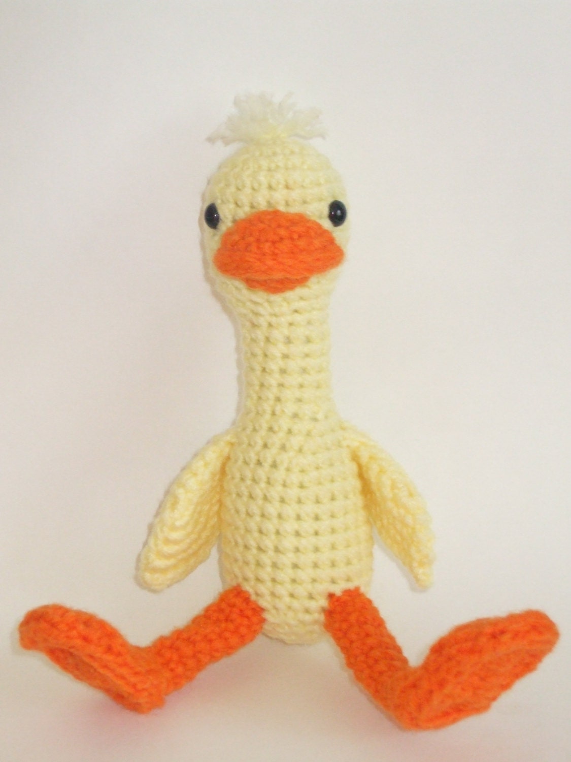 Stuffed Duck Stuffed Goose Crochet Duck Baby by AmiOffTheHooks