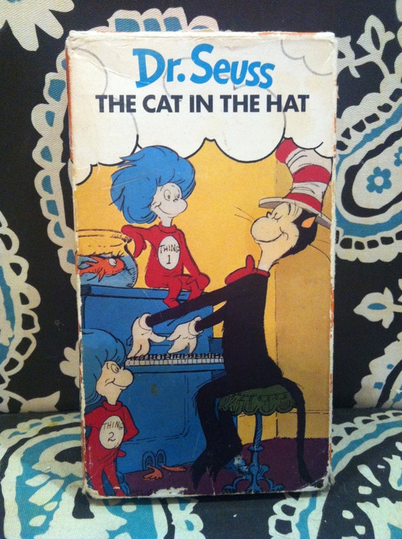 Items similar to Dr. Seuss The Cat In The Hat VHS, 1989 Playhouse ...