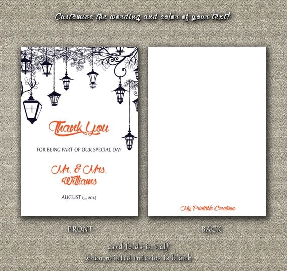 diy printable wedding thank you card pdf