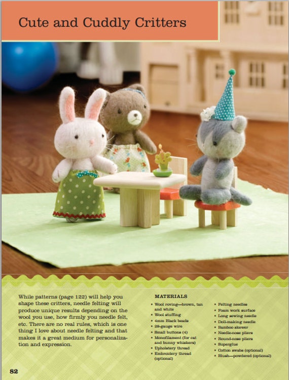 Cute and Cuddly Critters Sewing Pattern Download 803042