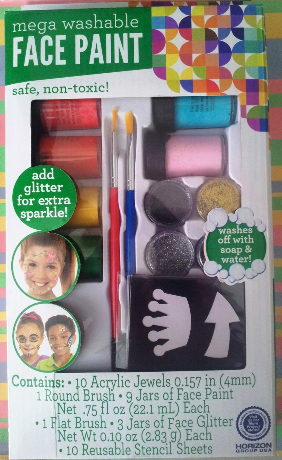 LAST ONE Face Painting Supplies Kit Beginner by SarasVintageCorner