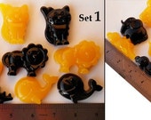 Set Animal cabochons - African animals handmade resin cabochons - Craft supplies - Art projects for kids - Custom jewelry - Wholesale
