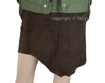 Hippie, Gypsy, Steampunk festival utility belt with pockets, hip bag - Abaia (0001)