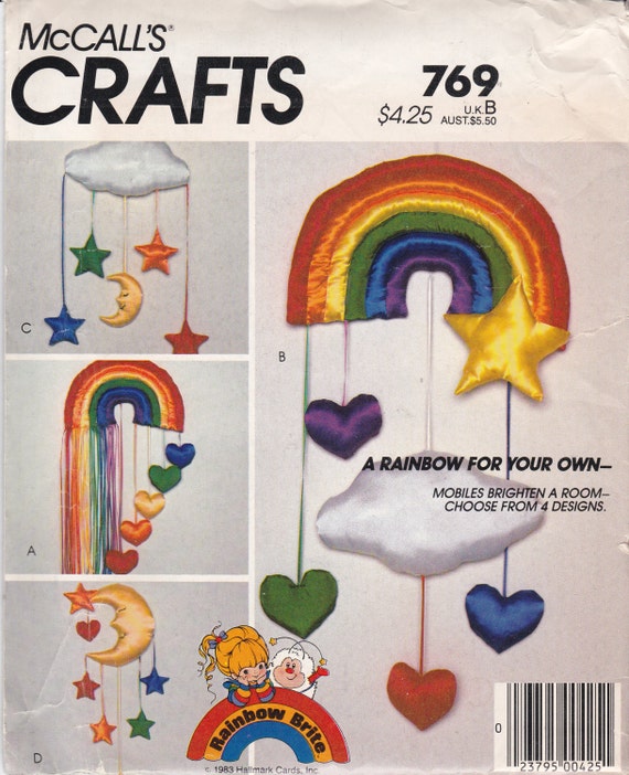 1980s Rainbow Brite mobile pattern McCall's 9523 / 769