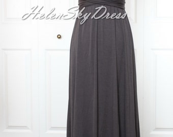 Bridesmades dress grey Infinity Dress Convertible Dress Wrap Dress Bridesmades dresses