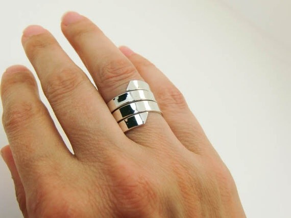 Sterling Silver Ring Extra Wide Silver Ring Wide Silver