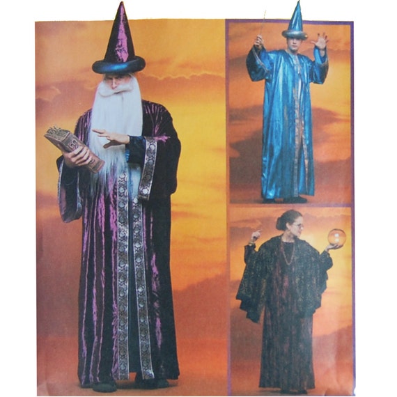 Adult Wizard Costume Sewing Pattern Size Small Medium
