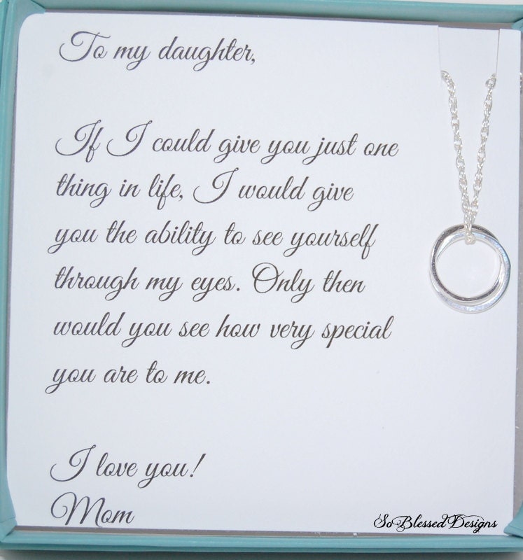 Gifts for daughter from Mom DAUGHTER necklace To Daughter