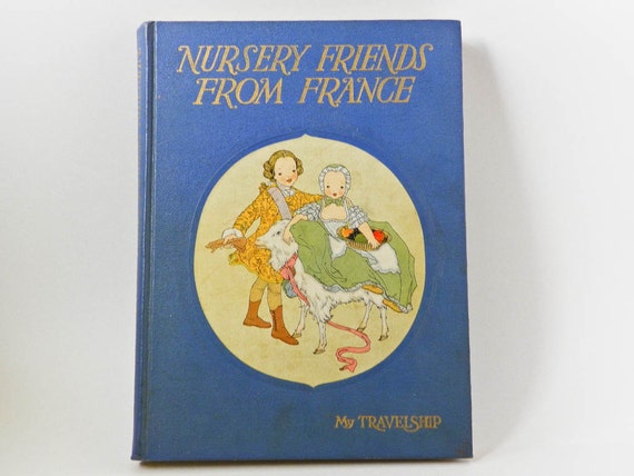 1927 Nursery Friends From France Antique Childrens by AnkaasAttic