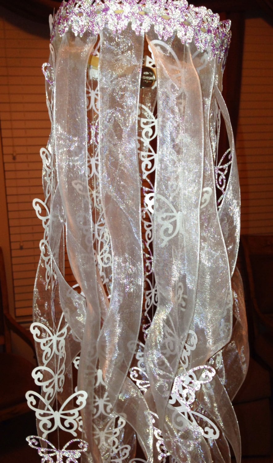 Butterfly Streamer Chandelier Sparkling by DistinctClippings