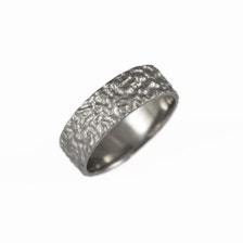 Strong titanium wedding band for men, handmade mans ring, durable ring ...