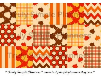Printable Fall Thanksgiving Weekly Squares For Erin Condren Life ...