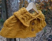 Girl Capelet, Hand knitted shawl, Girls Wardrobe, Ochre girls cape, Ochre capelet, Fall Fashion, Fall Birthdays, Girls Gift, Under 60 Girl Capelet, Hand knitted shawl, Girls Wardrobe, Ochre girls cape, Ochre capelet, Fall Fashion, Fall Birthdays, Girls Gift, Under 60