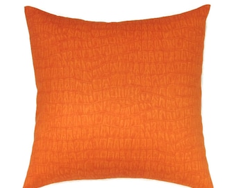 Copper Pillow Cover Orange Pillow Burnt Orange Pillow Fall
