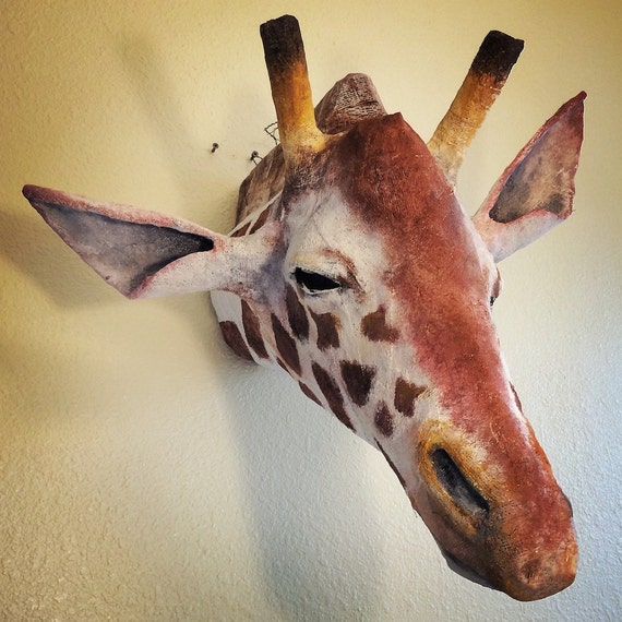 Giraffe Wall Mount Sculpture