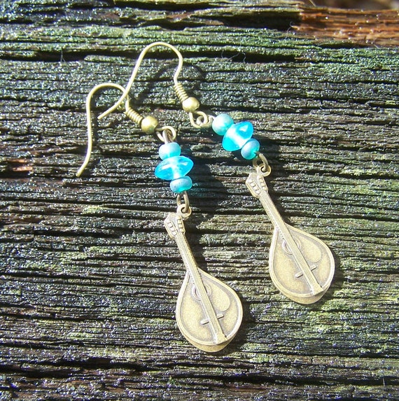 Mandolin Earrings by MaggiesFarm on Etsy