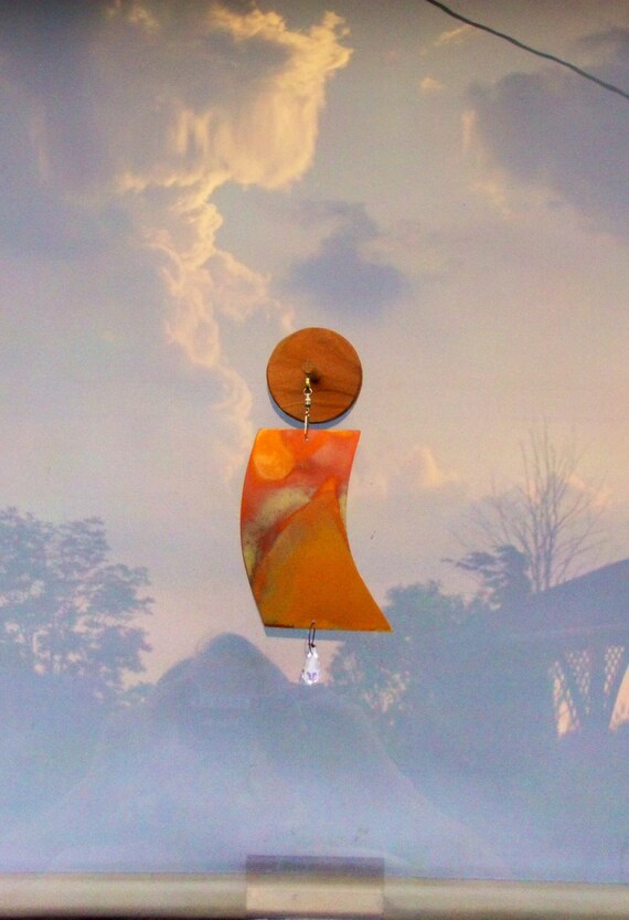 Bird deterrent Wind spinner with light prism