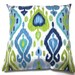 Decorative Pillow Cover Navy Blue Chartreuse Powder Blue