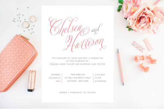 Classy wedding invitations