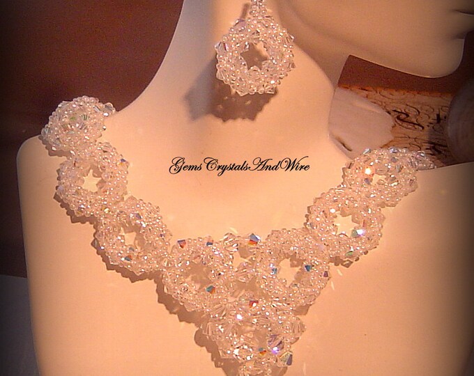 Swarovski Crystal, Bridal Necklace, Bridal Earrings, Wedding Jewelry, For The Bride