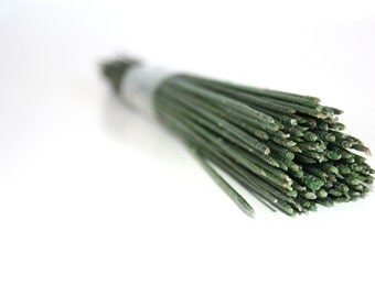 24 DIY Pre-Cut Artificial Stems - 9.5 inches - Make your own Bouquet Floral Arrangement Artificial Flower Wire Stems -ITEM 01124