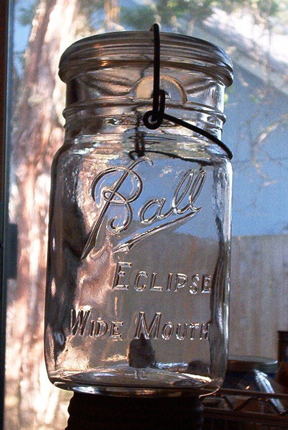 vintage ball eclipse wide mouth jar