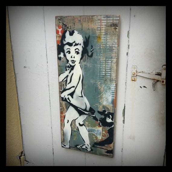 Graffiti Painting on Canvas Graffiti Pop Art Style Original