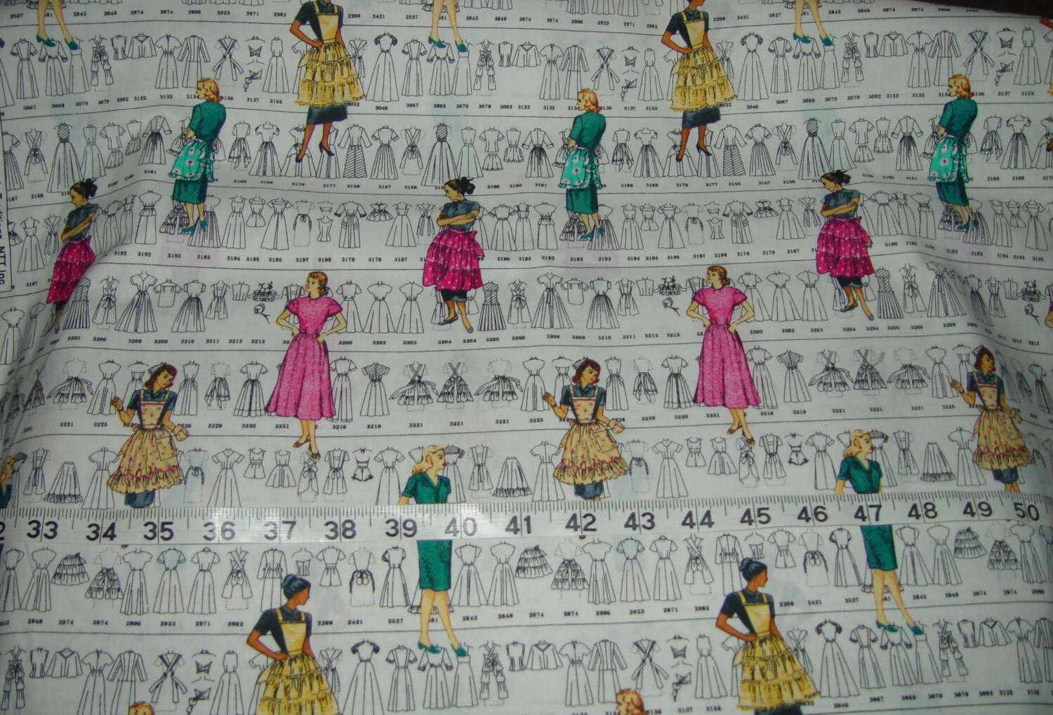 Vintage Pattern Fabric 58