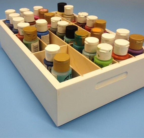 Craft Paint Caddy for Standard Acrylic Paint by organizemore